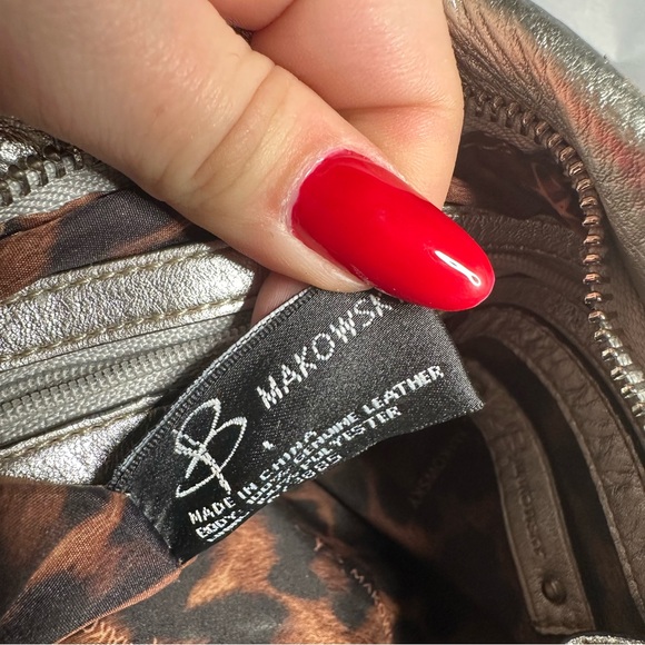 B. Makowsky Silver Crossbody Bag - Picture 6 of 6